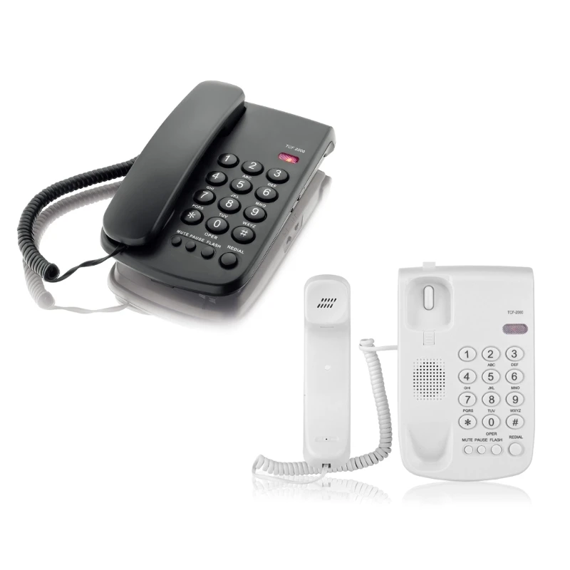 TCF-2000 Настольный телефон Стационарный телефон Чистый звук Телефоны с шумоподавлением для домашнего офиса отеля
