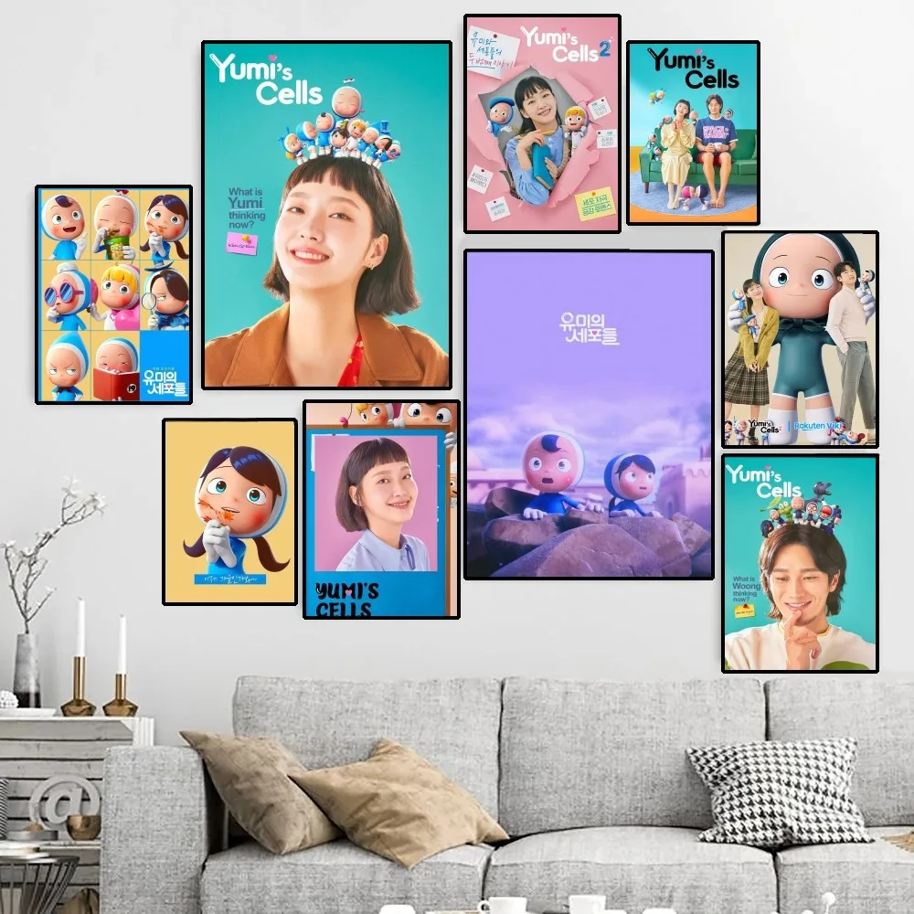 Y-Yumi-C-Cells ТВ-плакат, холст, HD печать, Персонализированное настенное искусство, Роспись на заказ