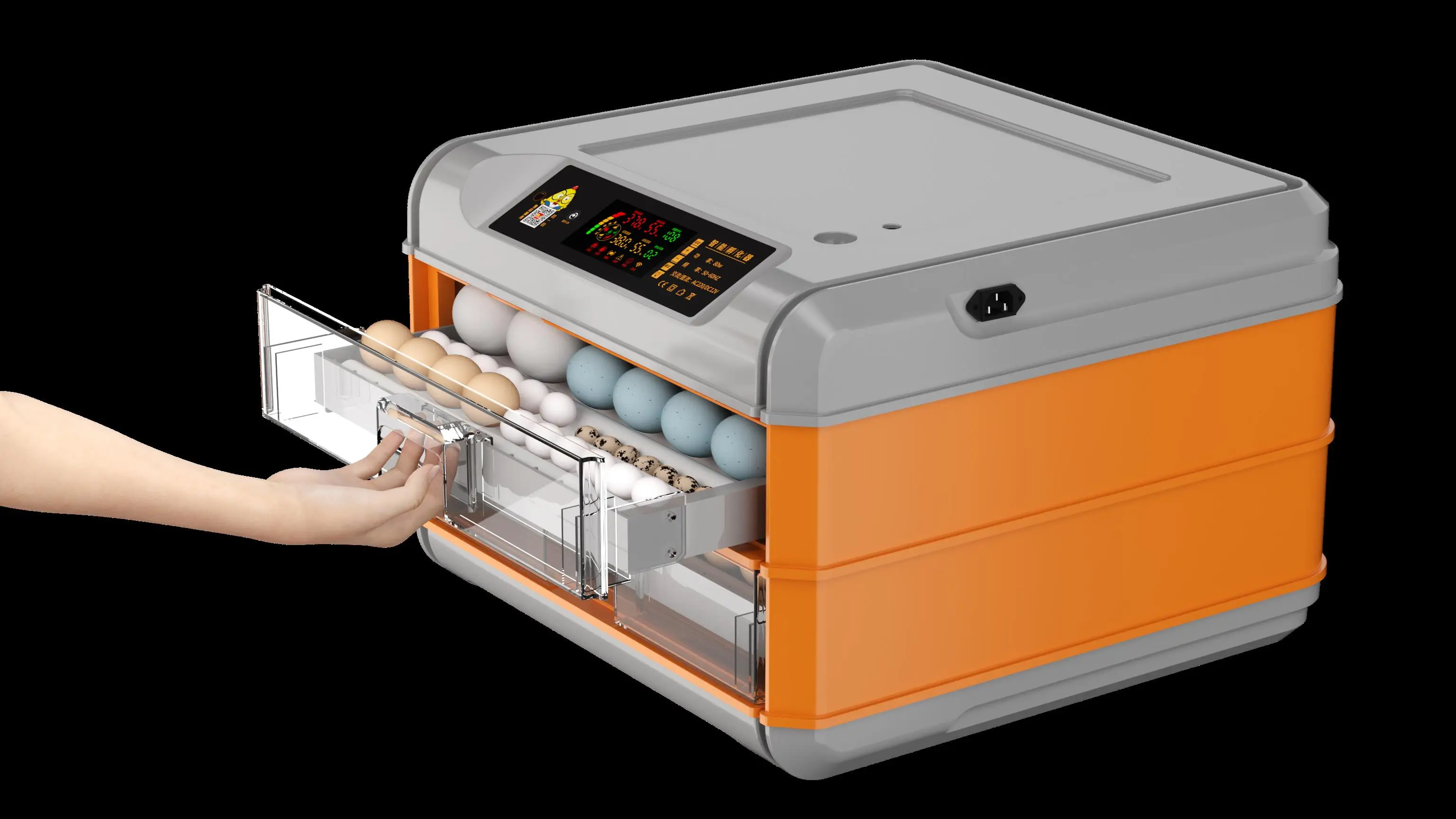 Автоматическая машина для инкубации куриных яиц в выдвижном ящике Машина для вылупления яиц 1