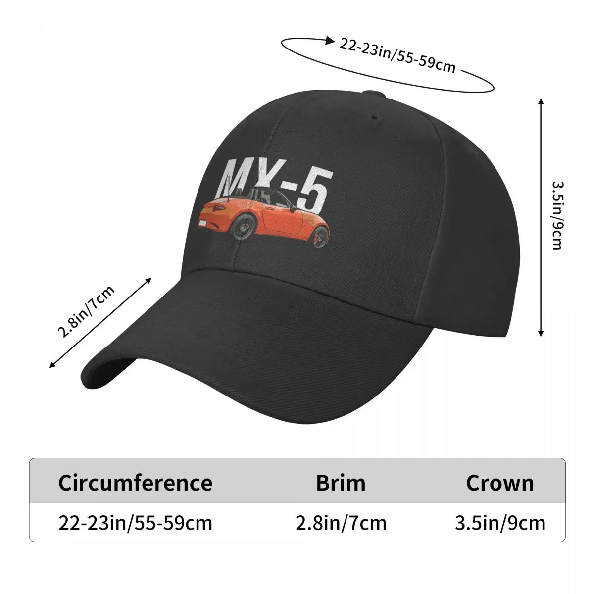 Бейсбольная кепка Mazda Miata 30th/MX5 ND кепка для гольфа, женская кепка-панама, мужская кепка 5