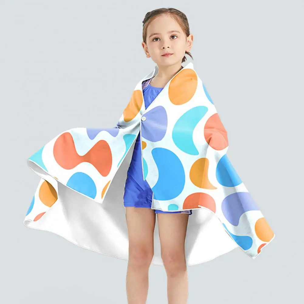 Быстросохнущее пляжное полотенце с ярким дизайном, детские пляжные полотенца, быстро Впитывающаяся, быстросохнущая Портативная шаль для купания детей 4