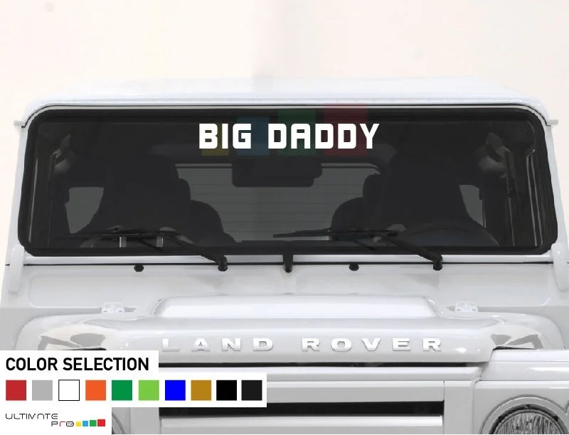 Виниловая наклейка на лобовое стекло с логотипом BIG DADDY Land Rover Defender 110 130 90
