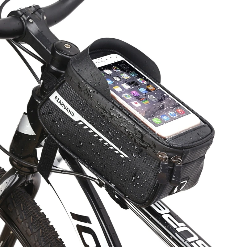 Водонепроницаемая велосипедная сумка для телефона, сумка для передней рамы, сумка для верхней трубки, сумка для руля, сумка для хранения велосипедов для унисекс 69HD