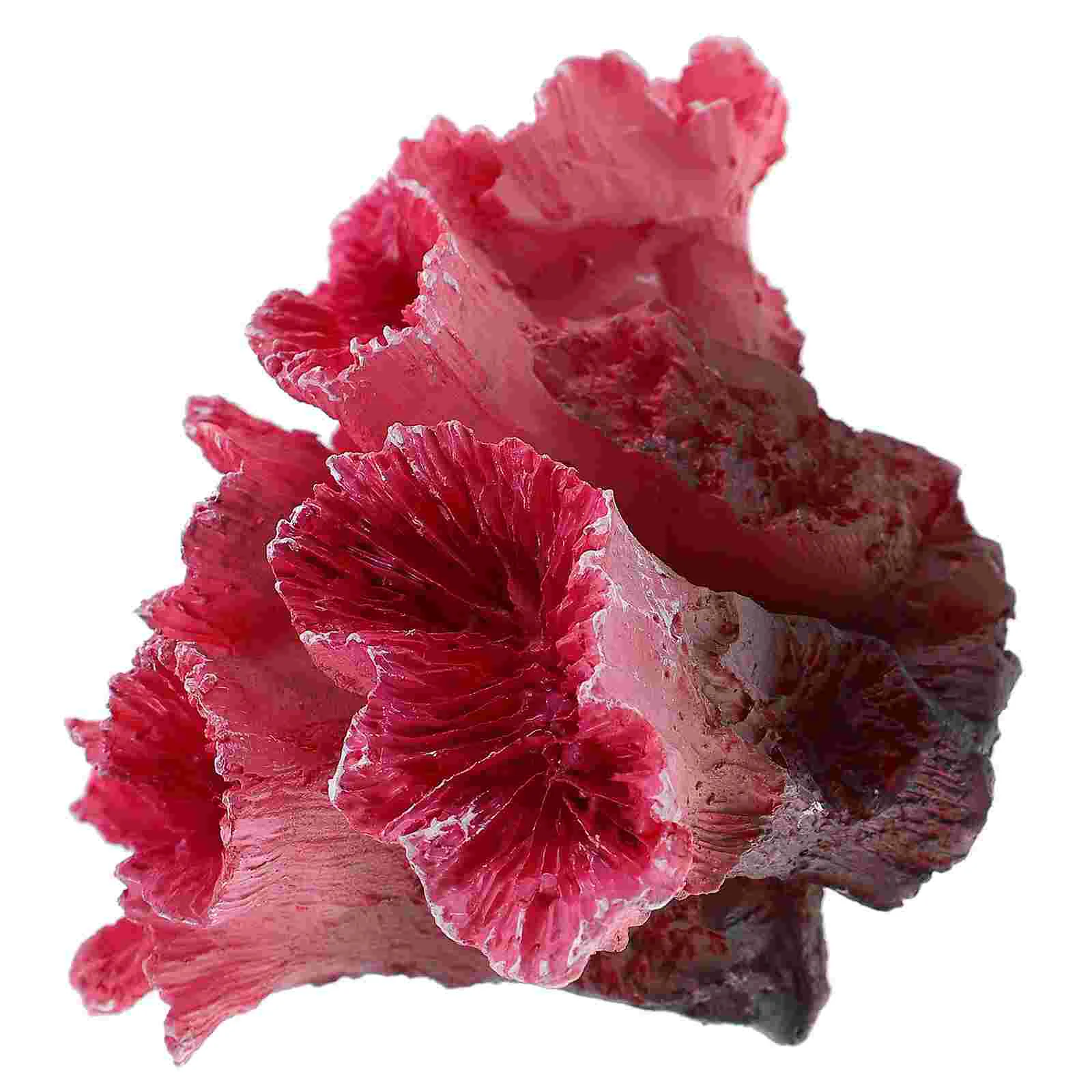 Декор аквариума кораллами, Искусственными растениями из красного полирезинового коралла, Орнаментом ландшафта аквариума, Подводными растениями 1