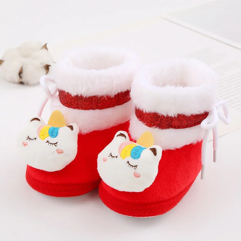 Детская обувь с хлопковой подкладкой, удобные и стильные детские зимние ботинки на шнуровке, сохраняют тепло и безопасность всю зиму 0-18 месяцев
