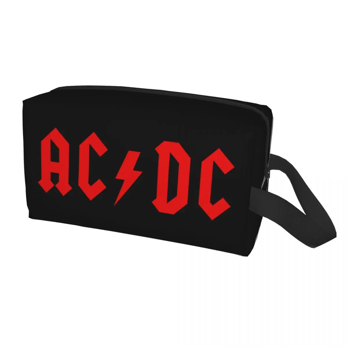 Дорожная косметичка на заказ Rock AC DC для женщин из хэви-метал группы, Органайзер для туалетных принадлежностей и макияжа, Набор для хранения косметики Lady Beauty