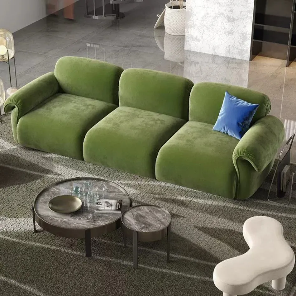 Итальянский роскошный высококачественный диван-гарнитур мебель для гостиной комплекты диванов для отдыха современные тканевые бархатные диваны