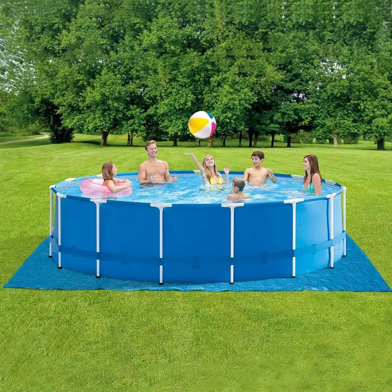 Коврик для бассейна квадратной формы, многоцелевая водонепроницаемая дождевальная ткань для бассейна для различных надувных бассейнов 1