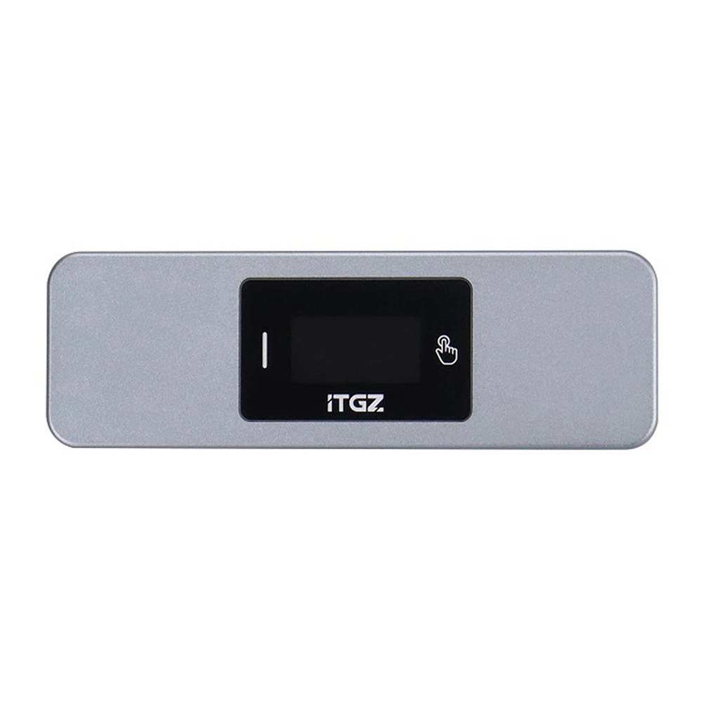 Корпус жесткого диска M.2 USB 3.2 Gen2 NVMe / NGFF Коробка для жесткого диска из алюминиевого сплава с двойным протоколом, интеллектуальный экран визуализации