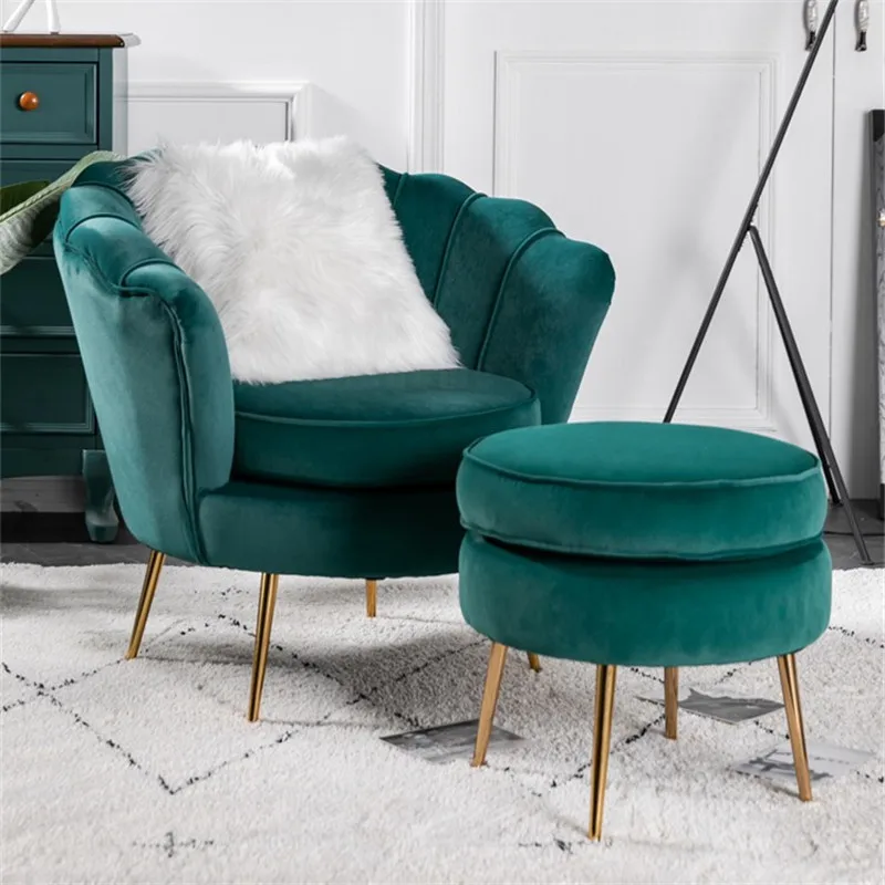 Легкое Роскошное кресло для гостиной Односпальный диван Кресла Фланелевое кресло для отдыха Современное Кресло Мебель для гостиной Мебель для спальни