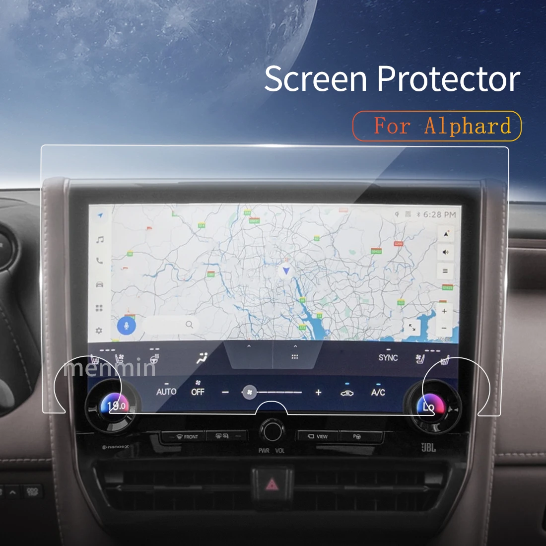 Наклейка на автомобиль, Защитная пленка для экрана Carplay для TOYOTA Alphard 2024, Защитная пленка из закаленного стекла, Навигация, Автомобильные аксессуары для авто