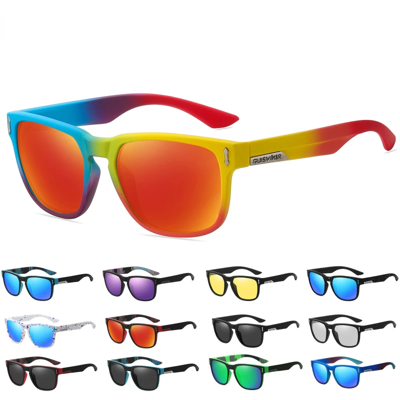 НОВЫЕ солнцезащитные очки для рыбалки, Мужские поляризованные Квадратные Солнцезащитные очки для вождения, Женские очки, Стильные очки, Модные очки UV400