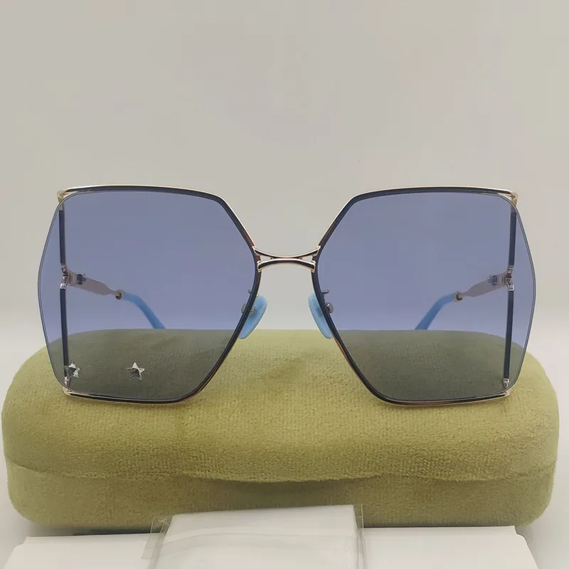Новые солнцезащитные очки с бриллиантами в большой оправе для женщин, квадратный модный бренд в стиле стимпанк из золотого сплава для солнцезащитных очков UV400
