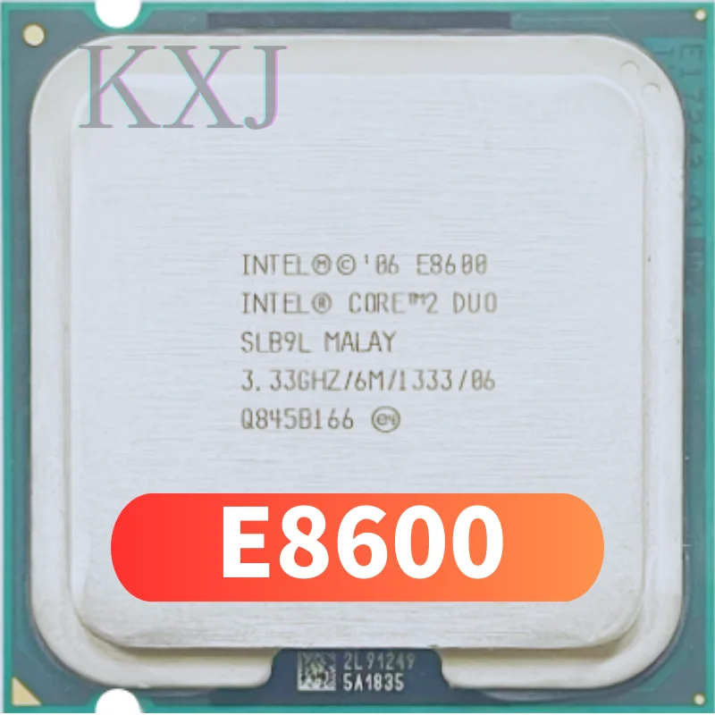 Оригинальный процессор Intel CPU CORE 2 DUO E8600 с частотой 3,33 ГГц / 6 М / 1333 МГц с Двухъядерным разъемом 77 также продается e8400 e8500 0