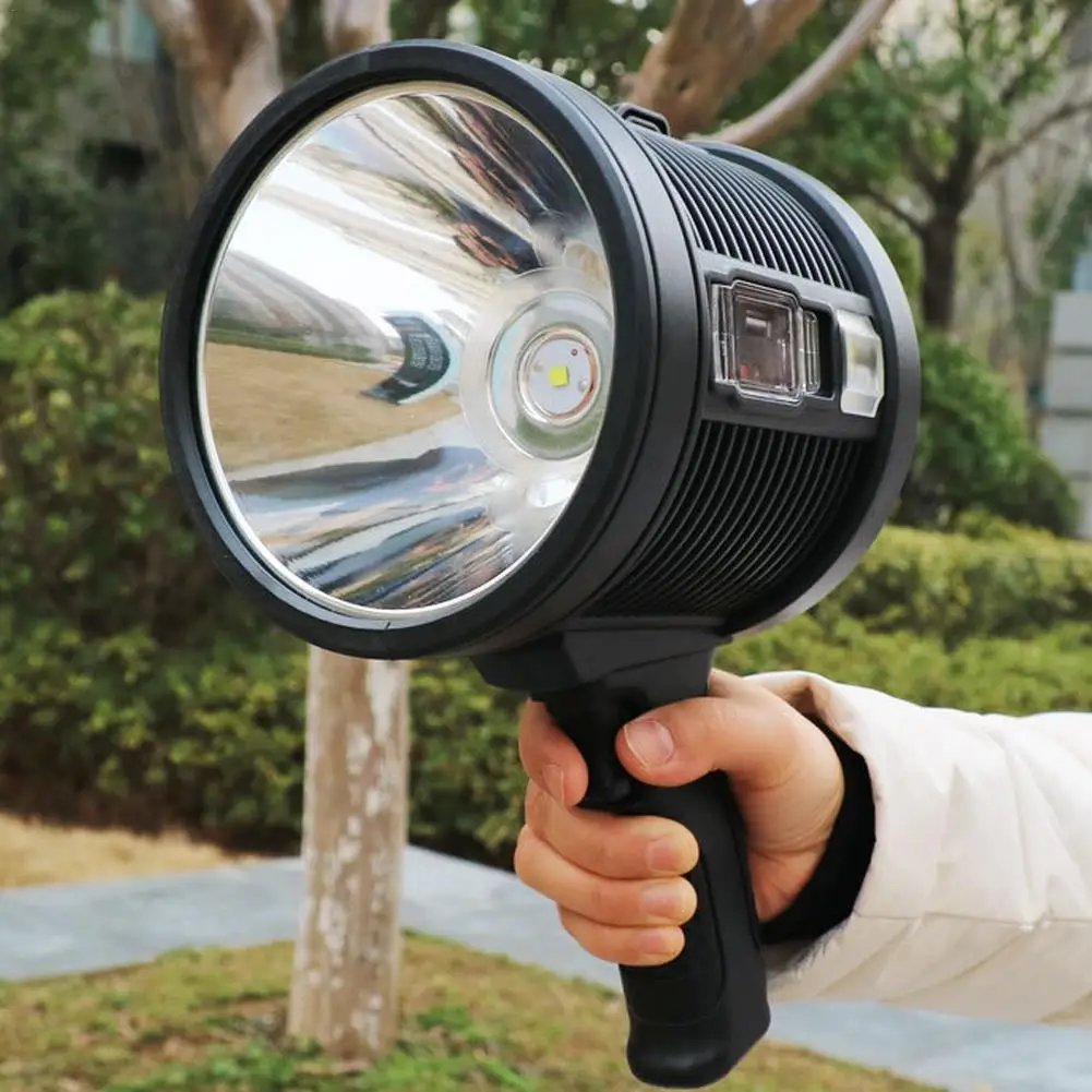 Портативный Ручной светодиодный фонарик, прожектор, прожекторы с COB-подсветкой, солнечная батарея, зарядный фонарь Type-C для охоты на открытом воздухе