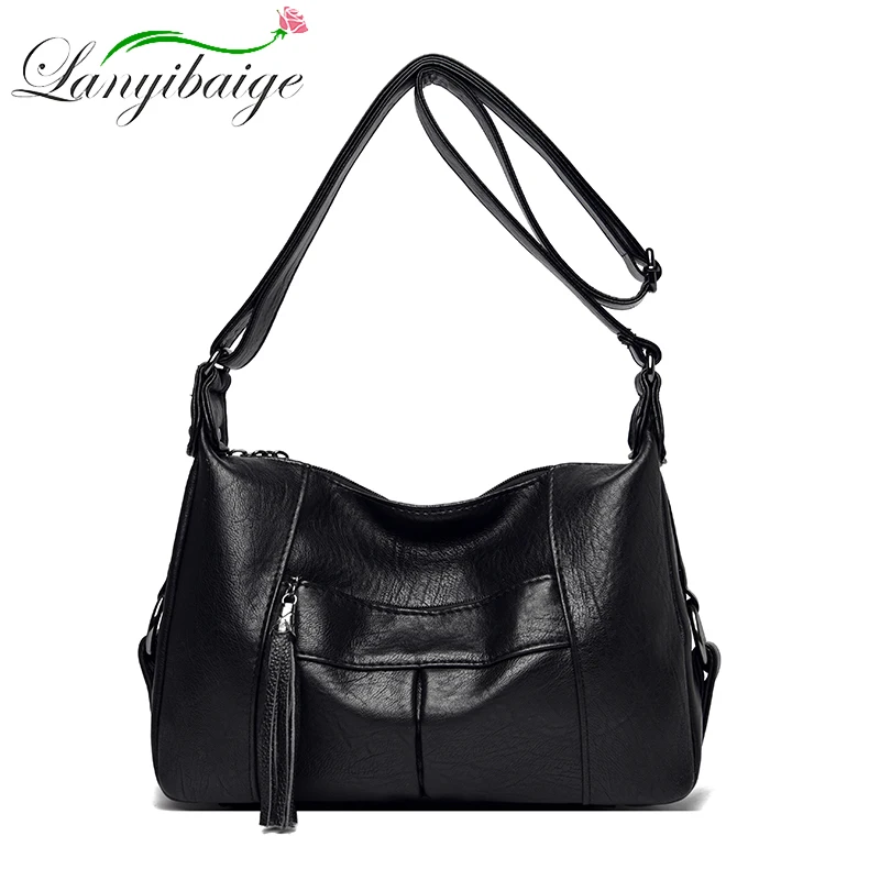 Роскошная сумка, женская сумка, модная дизайнерская сумка, простая сумка с кисточками, высококачественная сумка из искусственной кожи в стиле ретро, повседневная и элегантная