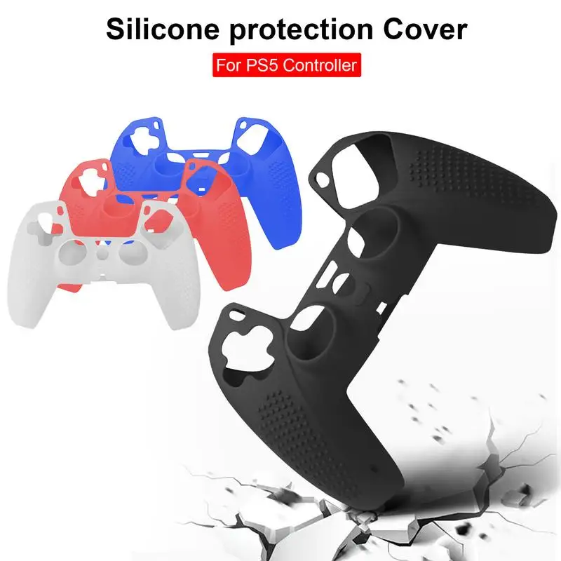 Силиконовые аксессуары для PS5, противоскользящий защитный чехол для беспроводного контроллера Sony PS5, эластичная накладка для геймпада Playstation 5