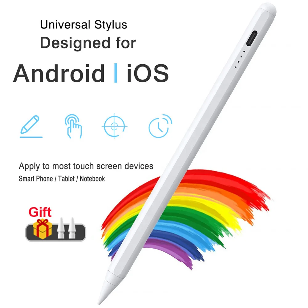 Универсальный стилус с Сенсорным экраном Smart Pen для IOS/ Android для Apple Huawei Xiaomi Redmi Kindle Samsung LG Tablet iPad Pencil