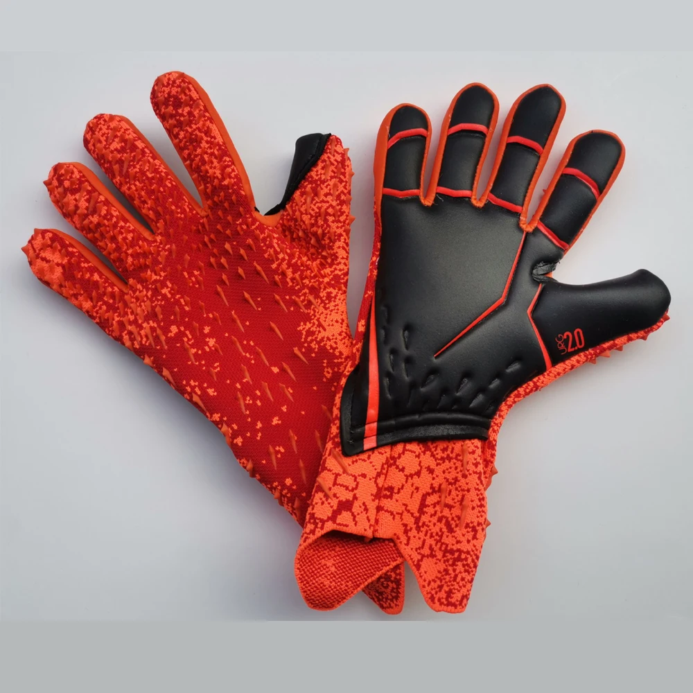 Футбольные вратарские перчатки Для профессиональных занятий спортом, тренировок для взрослых, мужские износостойкие латексные перчатки для футбольных вратарей 0