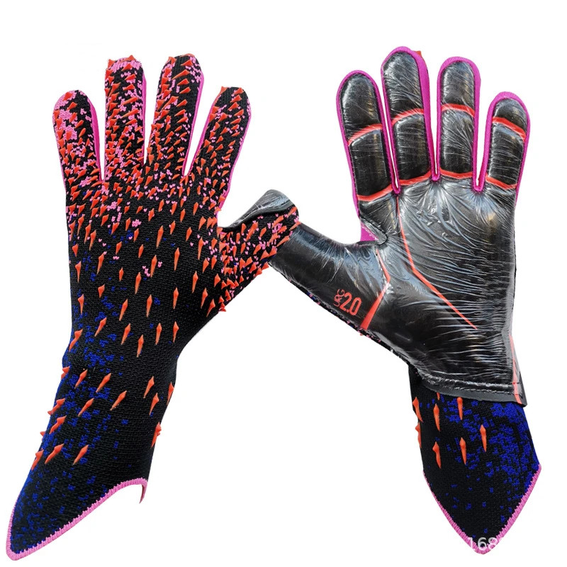 Футбольные вратарские перчатки Для профессиональных занятий спортом, тренировок для взрослых, мужские износостойкие латексные перчатки для футбольных вратарей 3