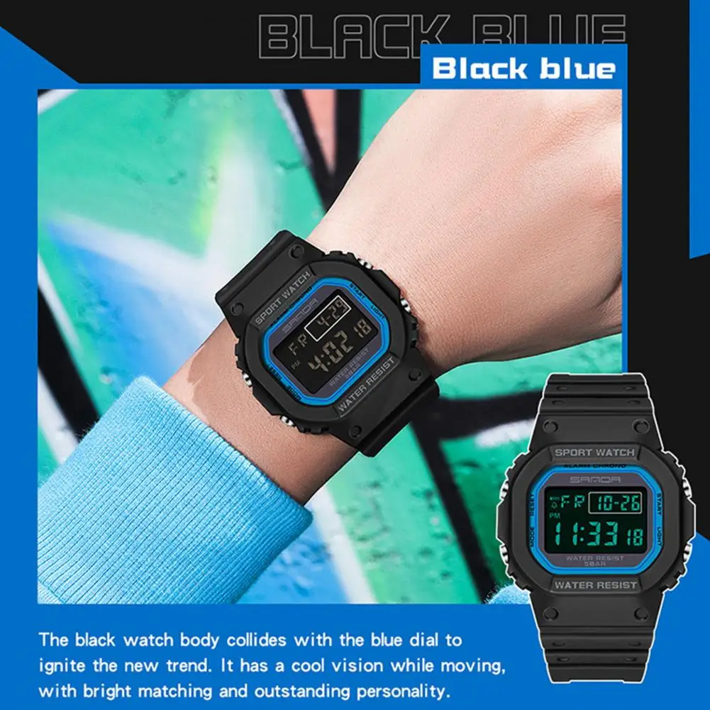 Электронные часы для альпинизма, многофункциональные мужские спортивные часы, водонепроницаемые, с точным хронометражем и ночником, из нержавеющей 3